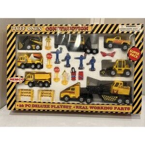 Vintage Remco Tuff Ones Construction 26 Piece Deluxe Playset Super Pack Read